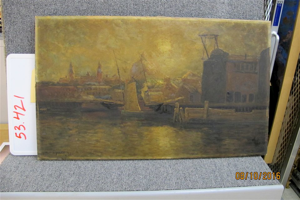 George William Whitaker - Providence Harbor - 53.421 - Rhode Island School of Design Museum