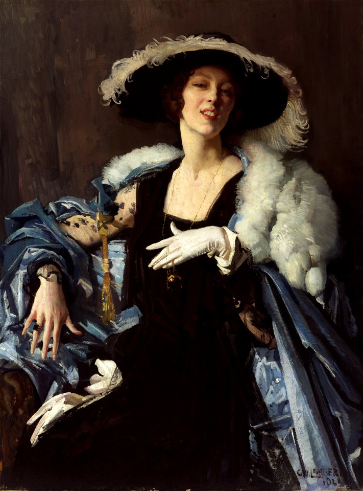 George W Lambert - The white glove - Google Art Project