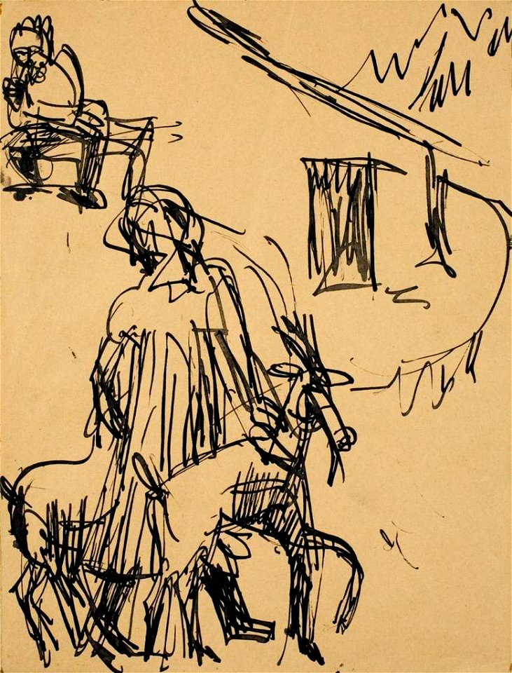 Ernst Ludwig Kirchner Berghütte mit Ziegen