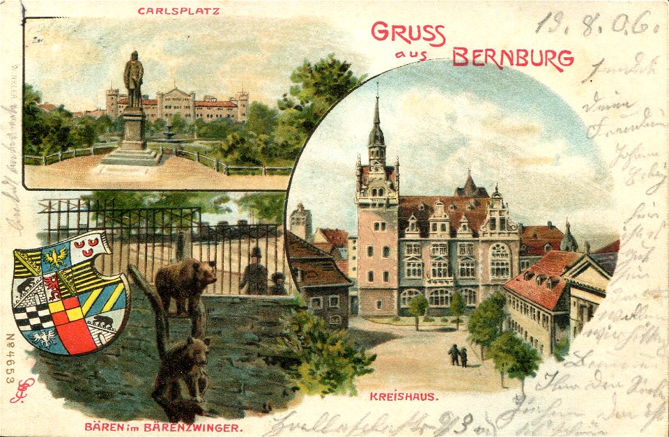 Erwin Spindler Ansichtskarte Bernburg-Q3