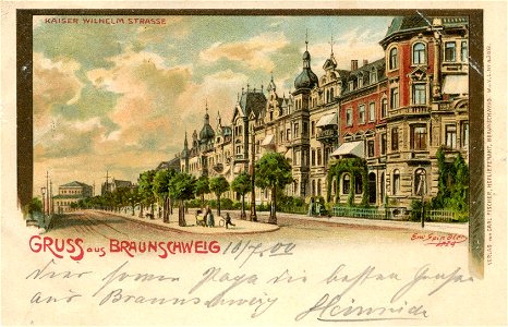 Erwin Spindler Ansichtskarte Braunschweig-Kaiser-Staße