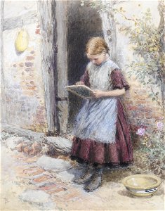 Myles Birket Foster A school girl