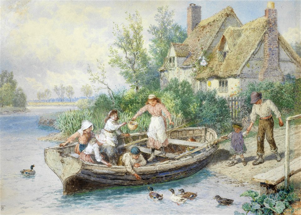 Myles Birket Foster The ferry