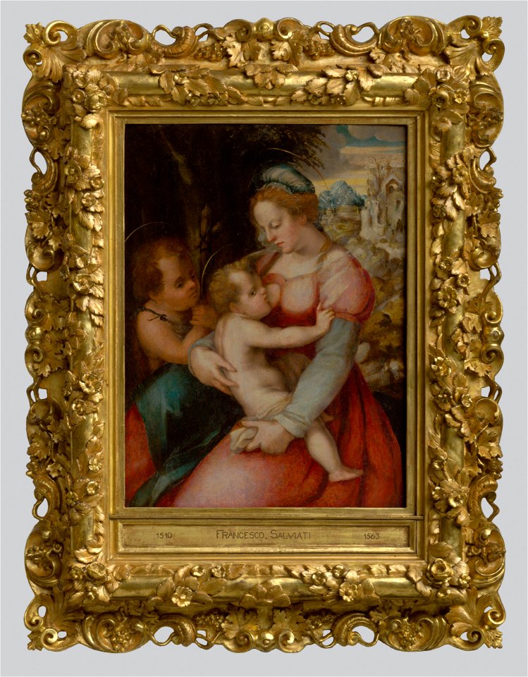 Pier Francesco Foschi - Madonna with Child and John the Baptist - O 4442 - Slovak National Gallery
