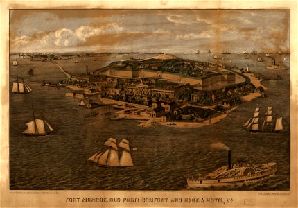 Fort Monroe, Old Point Comfort and Hygeia Hotel, Va. LOC 99439190