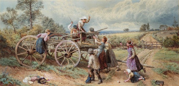 Myles Birket Foster Who's to be king of the castle