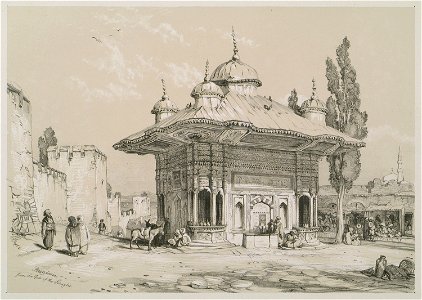 Fountain of the gate of Eski (Old) Serai - Lewis John F - 1838
