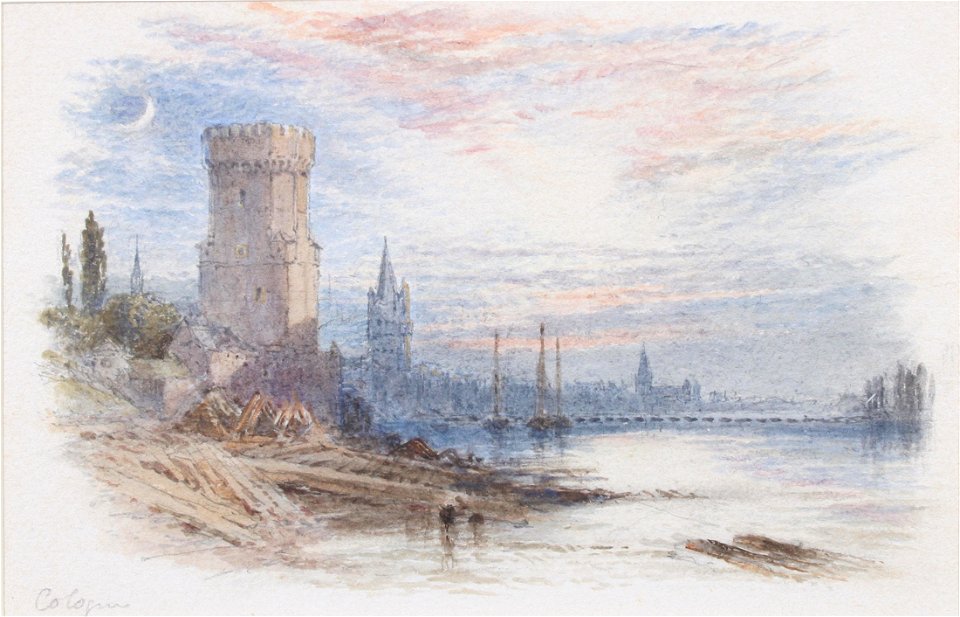 Myles Birket Foster Cologne Moonrise