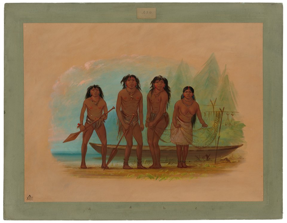 Four Fuegian Indians C17025