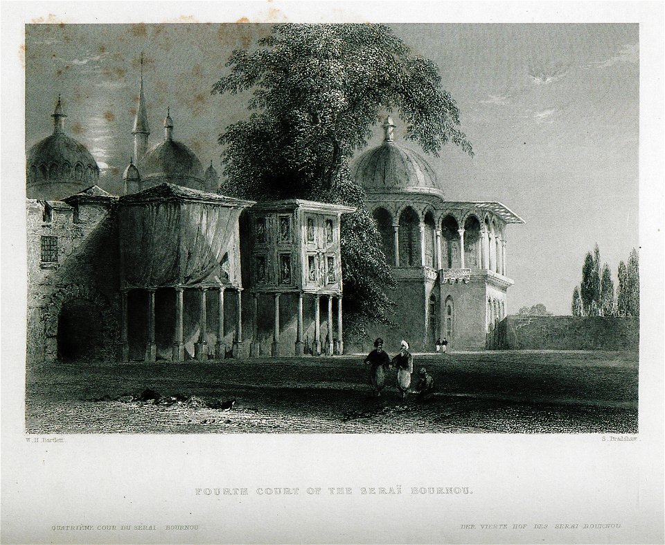 Fourth court of the Seraï Bournou - Pardoe Julia - 1838