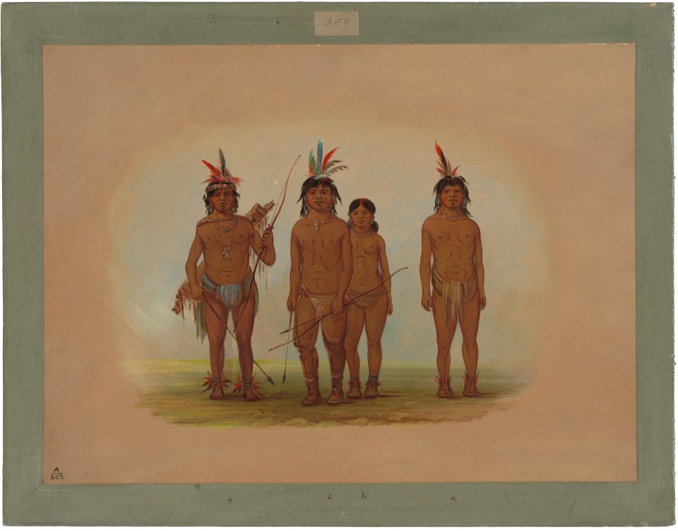 Four Macouchi Indians C17037