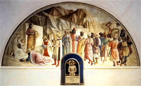 Fra Angelico - Adoration of the Magi and Man of Sorrows (Cell 39) - WGA00553