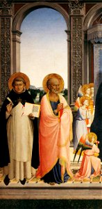 Fra Angelico - San Domenico Altarpiece (detail) - WGA00443. Free illustration for personal and commercial use.
