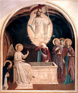 Fra Angelico - Resurrection of Christ and Women at the Tomb (Cell 8) - WGA00542