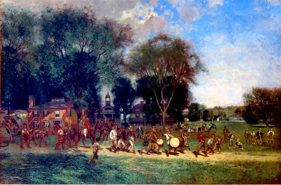 Fourth of July Parade by Alfred Cornelius Howland, c. 1886, High Museum of Art