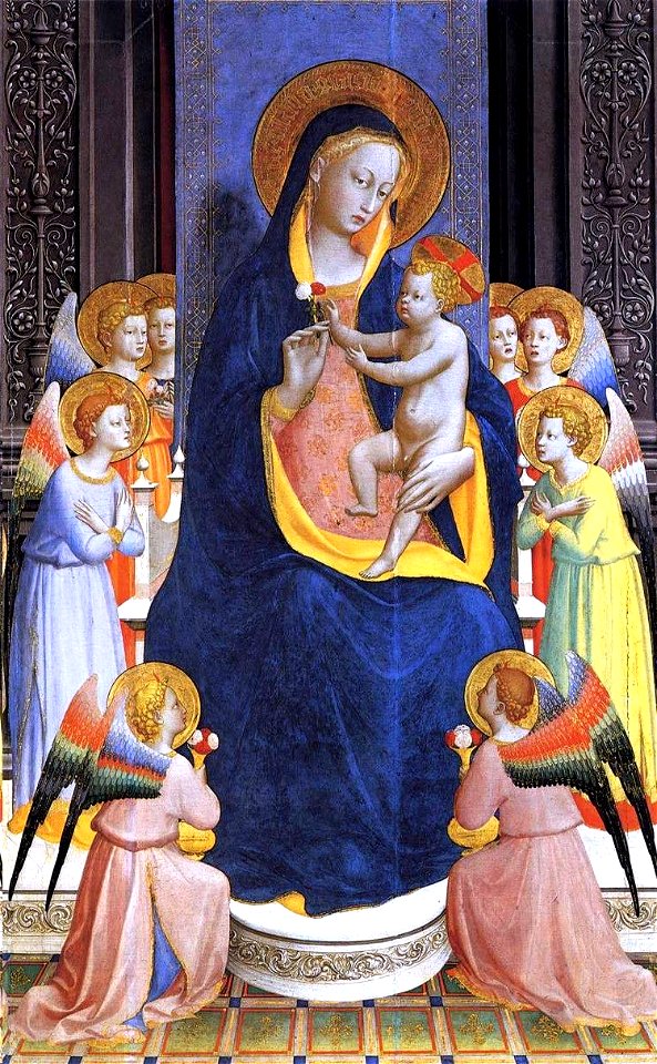 Fra Angelico - San Domenico Altarpiece (detail) - WGA00445. Free illustration for personal and commercial use.