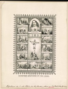 Fourteen stations of the cross - lith. & pub. by J. Baillie, N.Y. LCCN99401399