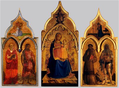Fra Angelico - Compagnia di San Francesco Altarpiece - WGA00620. Free illustration for personal and commercial use.