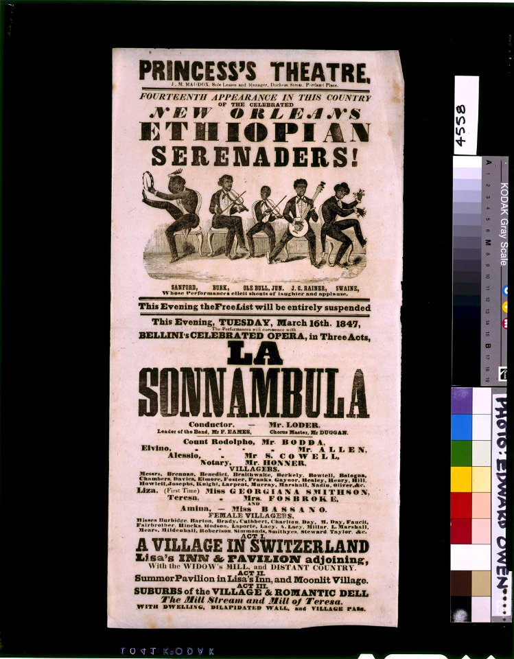 Fourteenth appearance in this country of the celebrated New Orleans Ethiopian Serenaders LCCN2014635580
