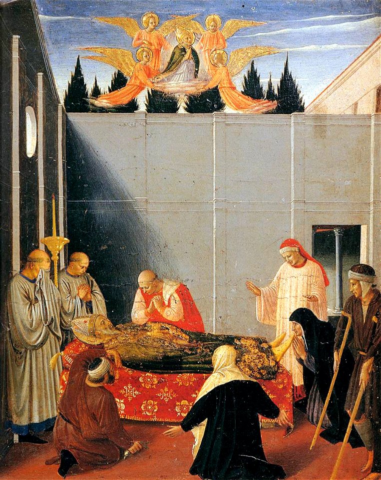Fra Angelico - The Story of St Nicholas - The Death of the Saint - WGA00508