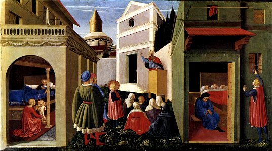 Fra Angelico - The Story of St Nicholas - WGA00501. Free illustration for personal and commercial use.