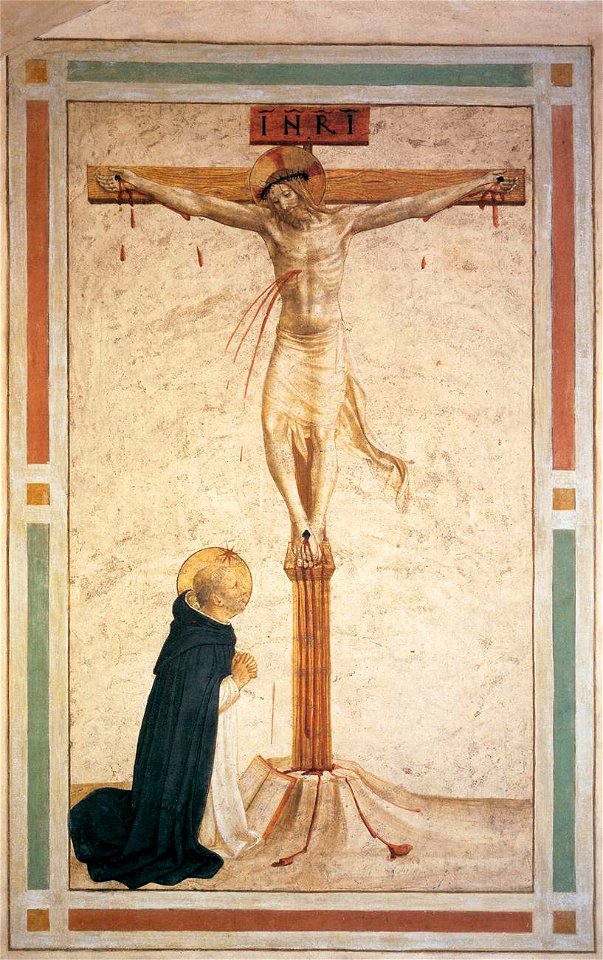 Fra Angelico - Crucifixion with St Dominic (Cell 17) - WGA00545