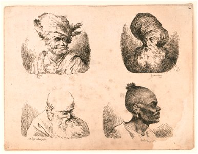 Four exotic heads LCCN2003671430