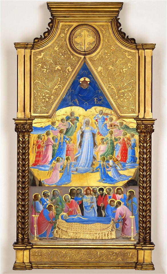 Fra Angelico - The Dormition and Assumption of the Virgin - P15w34 - Isabella Stewart Gardner Museum