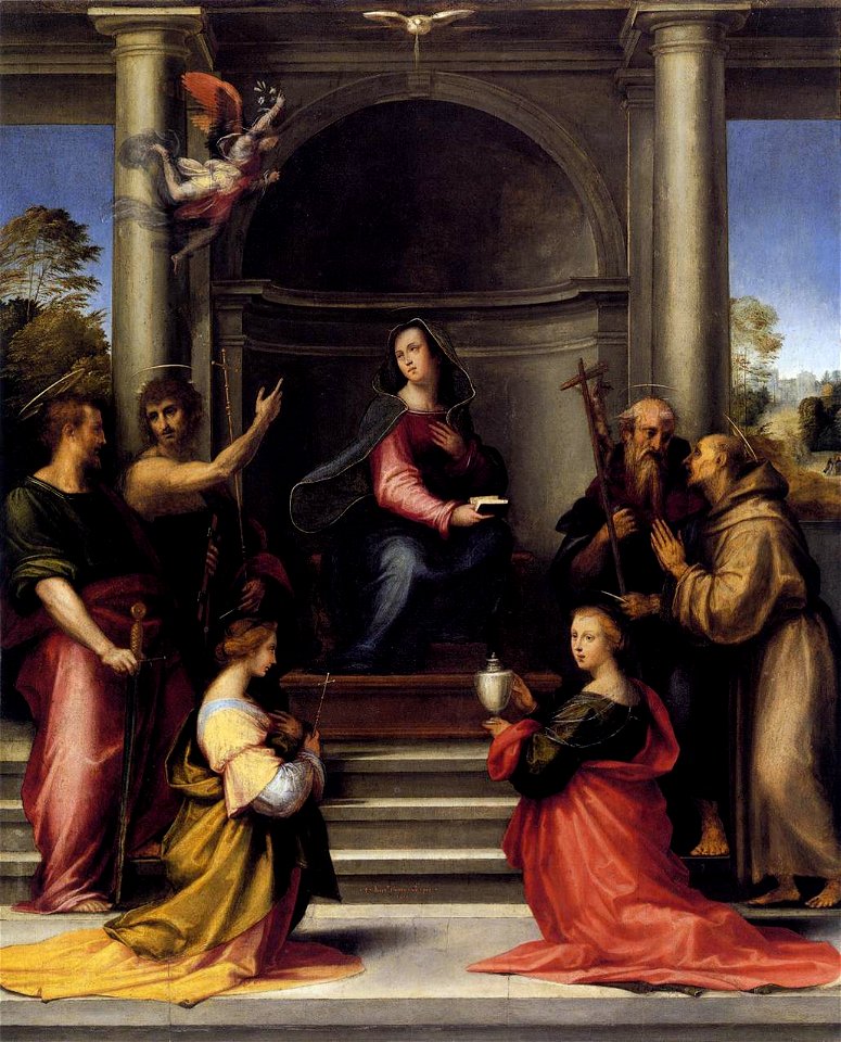 Fra bartolomeo 05 The Incarnation with Six Saints