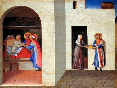 Fra Angelico - The Healing of Palladia by Saint Cosmas and Saint Damian - WGA00511