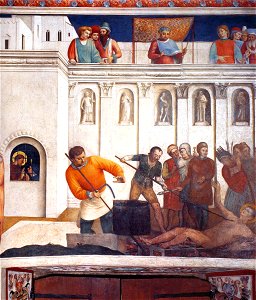 Fra Angelico - Martyrdom of St Lawrence - WGA00598. Free illustration for personal and commercial use.