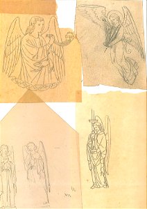 Four Studies of Angels by Kunstwerkplaatsen Cuypers & Co. Cuypershuis 0682f