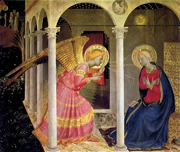 Fra Angelico - Annunciation - WGA0474. Free illustration for personal and commercial use.