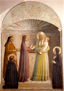 Fra Angelico - Presentation of Jesus in the Temple (Cell 10) - WGA00544. Free illustration for personal and commercial use.