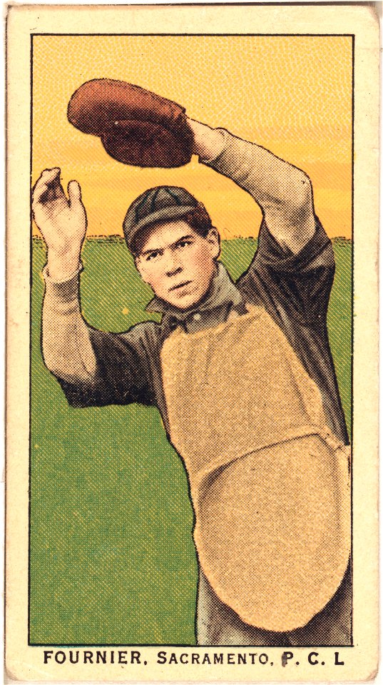 Fournier, Sacramento Team, baseball card portrait LCCN2008677321