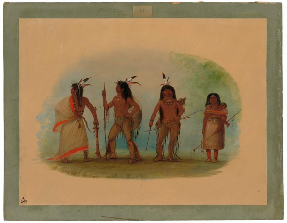 Four Apachee Indians C17021