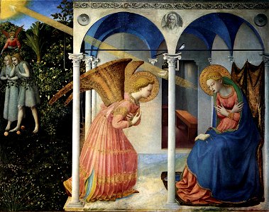 Fra Angelico - The Annunciation - WGA0455. Free illustration for personal and commercial use.