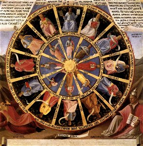 Fra Angelico - Mystic Wheel (The Vision of Ezekiel) - WGA00607