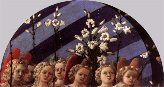 Fra Filippo Lippi - Coronation of the Virgin (detail) - WGA13209