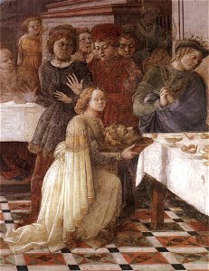 Fra Filippo Lippi - Herod's Banquet (detail) - WGA13290