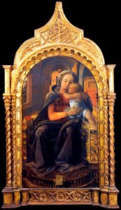 Fra Filippo Lippi - Madonna with Child (Tarquinia Madonna) - WGA13173. Free illustration for personal and commercial use.