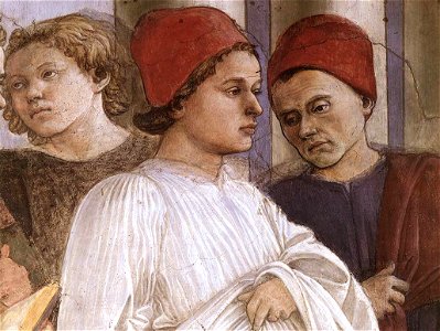 Fra Filippo Lippi - The Funeral of St Stephen (detail) - WGA13276. Free illustration for personal and commercial use.