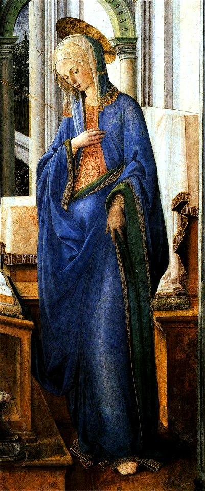 Fra Filippo Lippi - Annunciation (detail) - WGA13206
