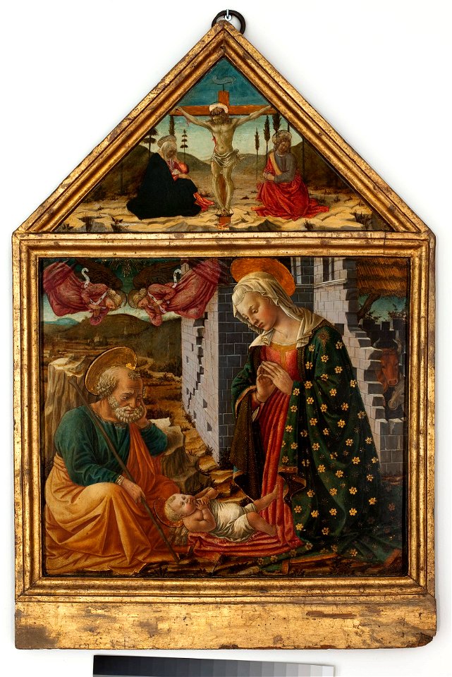 Fra Diamante - Adoration of Child Jesus and Crucifixion - M.Ob.606 MNW - National Museum in Warsaw