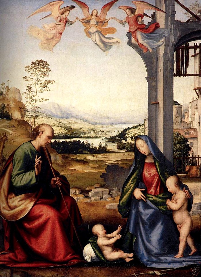 Fra bartolomeo 04 The Holy Family with St John the Baptist