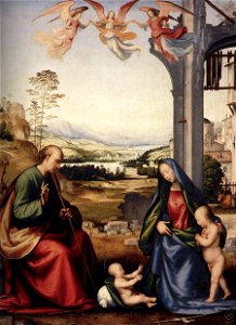 Fra bartolomeo 04 The Holy Family with St John the Baptist