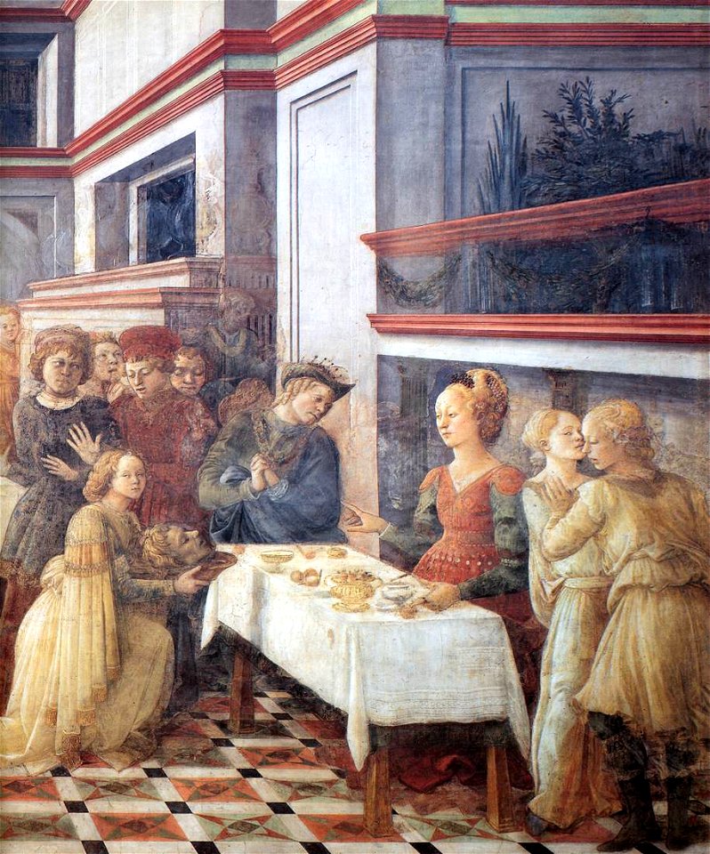 Fra Filippo Lippi - Herod's Banquet (detail) - WGA13292