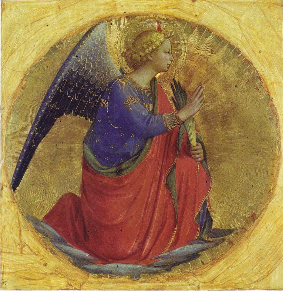 Fra Angelico - Verkündigungsengel aus den Polittico Guidalotti