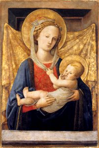 Fra Filippo Lippi - Madonna and Child - WGA13235. Free illustration for personal and commercial use.