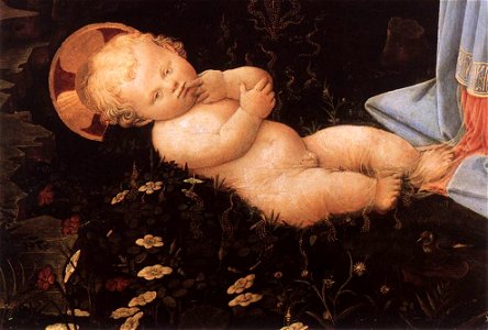 Fra Filippo Lippi - Madonna in the Forest (detail) - WGA13297. Free illustration for personal and commercial use.